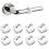 6 Pack Clear Door Handle Protectors to Protect Against Marks - Window and Wall Handle Protector Included. 1