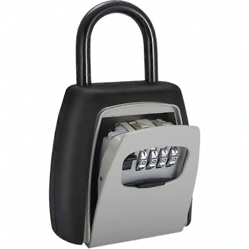 Wall Mounted Key Box, 2 in 1 Password Box Door Handle Door Box Password Decoration Codelock Delivery Key Storage Password Password Boxes