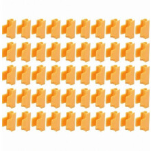 50 clips de fixation pour serre, clips de boucle en plastique orange pour tuteurs de plantes de 11 mm, films de protection pour serre, filets de