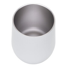 U-förmiger Edelstahlbecher 340 ml Weiß