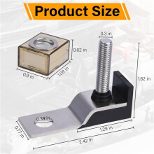 2X Terminal Fuse Block 125A 58V Battery Terminal Fuse, Single Stud Marine Battery Fuses with IP66 Waterproof Cap