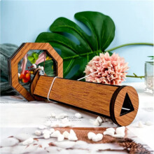 5X Houten Handgemaakte Caleidoscoop Kit Interactieve Logic DIY Caleidoscoop Kit Klassiek Kinderspeelgoed