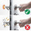 6 Pack Clear Door Handle Protectors to Protect Against Marks - Window and Wall Handle Protector Included. 4