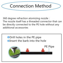 600PCS 360 Degree Misting Nozzle Irrigation,Sprinklers Sprayer for Garden Irrigation System, Sprayer Automizing Drippers