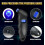Manometro digitale per pneumatici, 150 PSI, 4 parametri, per auto e moto, nero (1 pezzo) 2