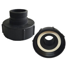 2X IBC Tote Adapter IBC Water Tank Hose Drain Adapter S100X8 to 2 Inch Replacement Valve Adapter