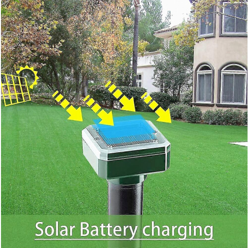 8 packs Solar powered mole repeller, sonic mole deterrent pest control rodent repeller snake chaser mole gopher vole. 1