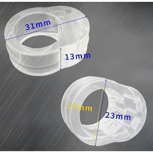 6 Pack Clear Door Handle Protectors to Protect Against Marks - Window and Wall Handle Protector Included. 1