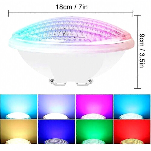 Λάμπα πισίνας LED PAR56 RGB 18W με 90 LED 1