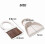 Dustpan and Brush Set, Multifunctional Cleaning Tool, Mini Sweeper with Round Handle, Dustpan for Kitchen and Home Use (White) 2