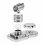 Support de douche à ventouse réglable, ventouse de luxe électroplaquée 14 x 7,4 x 10 cm 2