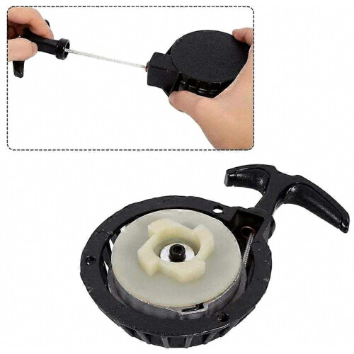 Recoil starter for petrol engine, easy-to-pull alloy pull starter, compatible with 47cc and 49cc models MUMU 2