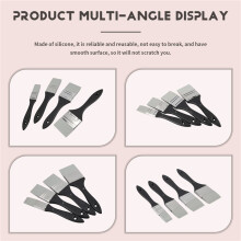 4 Pcs Silicone Paint Brush Set Color Shaper Silicone Brush for Resin Paint Brush Catalyst , 1 1.5 2 2.5 Inches Wide
