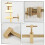 Woodworking Wood Clamp, Brass Parallel Clamp Fast Fixed Clip Auxiliary Fixture Splicing Board Positioning Panel 24cm 7