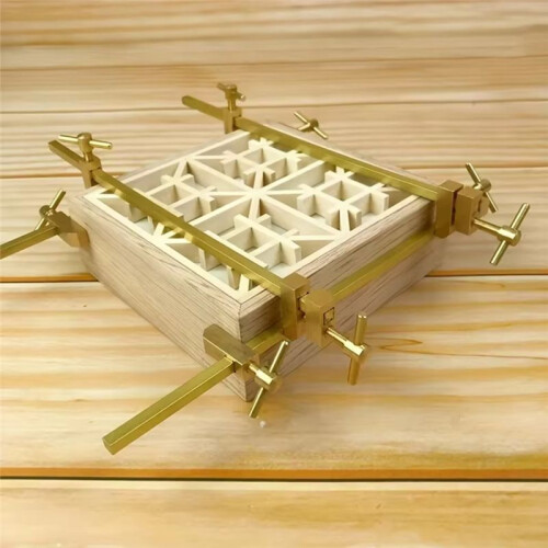 Woodworking Wood Clamp, Brass Parallel Clamp Fast Fixed Clip Auxiliary Fixture Splicing Board Positioning Panel 24cm 2