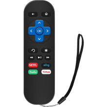 Gvirtue Erstatningsfjernbetjening til Roku Box: Roku 1, Roku 2 (HD, XD, XS, Roku 3, Roku LT, HD, XD, XDS, Roku N1, Roku Express, Roku Express+)
