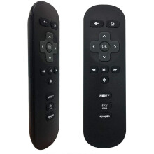 Replacement NOW TV Fjernkontroll for All NOW TV BOX 1/2/3/4 (Hd, Lt, Xd, Xs 3 Channel Shortcut knapper (black) )