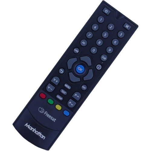 Replacement Comando compatível com Manhattan T1, SX Freesat HD - Enhanced TV Control Solution
