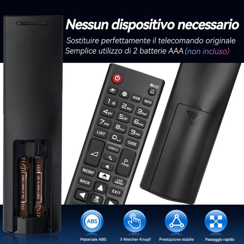 Replacement LG TV Telecomando per all Smart TV - No Setup Required LG remote 2