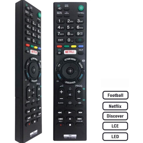 RMT-TX100D para sony tv Comando para sony bravia Comando para tv, Pre programming 1