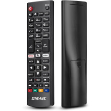 Universal Replacement för LG-Smart-TV-Remote, New Upgraded Infrared LG TV-fjärrkontroll AKB75095308 AKB75095307 AKB74915324, med hotkey knappar