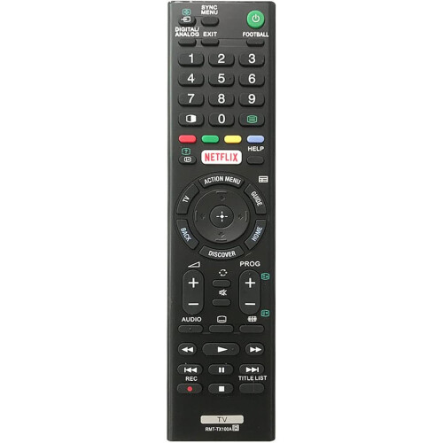 Sony TV Replacement Remote - Works do Most Sony Televisions (, , Plasma - Ideal Pilot TV z Same Functions As - Black) 1