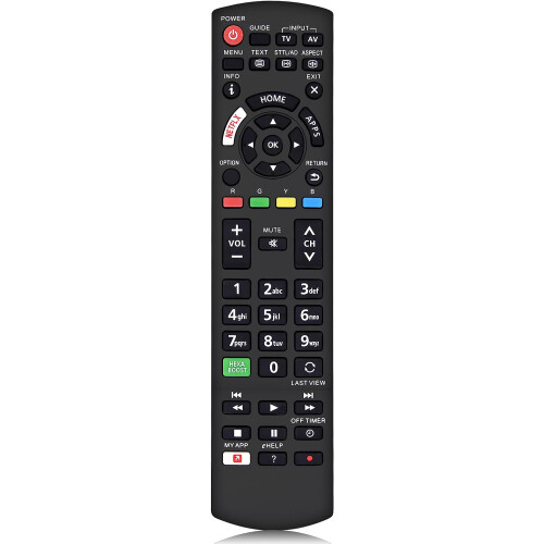 Replacement Panasonic TV Comando para TV com NETFLX botões - No Setup Required Panasonic Comando universal