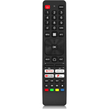 Replacement Sharp TV-fjärrkontroll SHW/RMC/0137N Kompatibel med Sharp Aquos Smart Android TV, Universell fjärrkontroll för Sharp Aquos TV