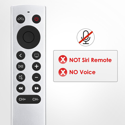 Replacement do Apple-TV-Remote, Pilot do Apple 4K/HD (NO Siri & Voice) 2