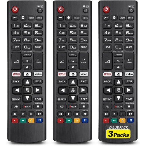 3 buc Universal pentru LG-TV-Remote-Control-Replacement, Compatibil cu toate LG Smart TV Models