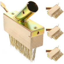 MOBUTOFU 4 Pack Garden Hand Weeder Tool Wire Brush Steel for Joint Cleaning Moss Removal Summer Garden Park
