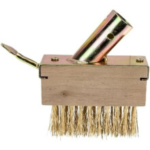Kisangel Steel Weed Brush with Scraper Long Handle Moss Removal for Patio Garden