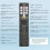 Til Hisense-TV-Remote-Control, Universel Erstatning til Hisense Smart TV, med 10 7