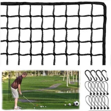 (4*6M) NEWFUN Golf Practice Net 3x3M Adjustable Backyard Training Net Portable Hitting Net for Golf Baseball Hockey Indoor Outdoor