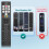Til Hisense-TV-Remote-Control, Universel Erstatning til Hisense Smart TV, med 10 3