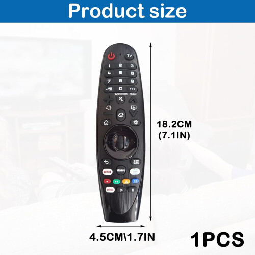 Comando para LG Smart TV, Universal Comando substituto Compatível com LG TV NO Voice e Pointer Functions (1PCS) 1