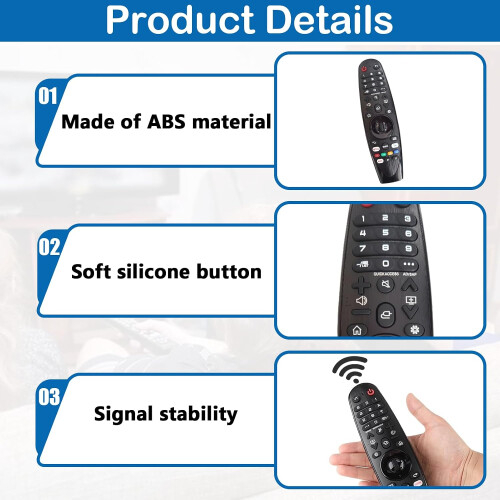 Comando para LG Smart TV, Universal Comando substituto Compatível com LG TV NO Voice e Pointer Functions (1PCS) 2
