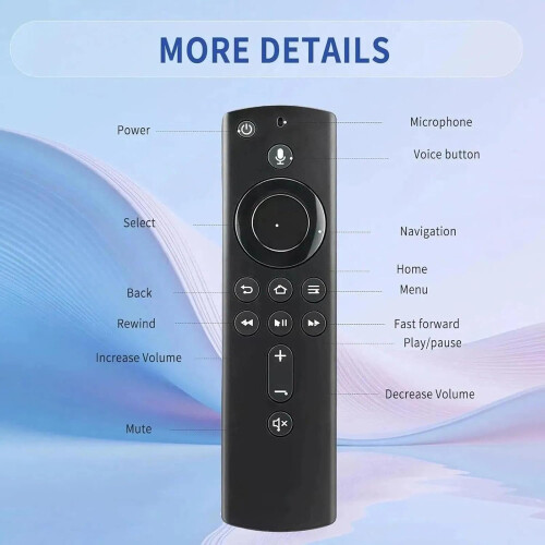 Comando para Fire Stick 4k (1st e 2. ª geração - Compatível com Fire TV Stick - Compatível com Hisense/Insignia/Pioneer TV) 2