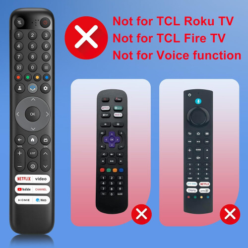 För TCL-Remote-Control, Universal Replacement för TCL Smart TV (No voice function) 1
