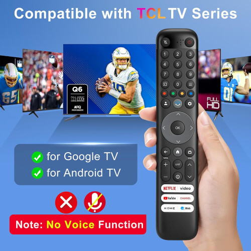 För TCL-Remote-Control, Universal Replacement för TCL Smart TV (No voice function) 2
