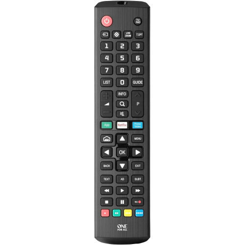 One til All LG TV Erstatning remote – Works med ALL LG – Learning feature -URC4911 1