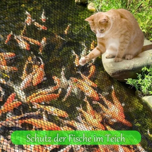 4x3m Pond Net Fine Mesh Polyethylene Bird Net with 12 Ground Anchors, Fruit Tree Net, Chicken Net, Balcony Net 2