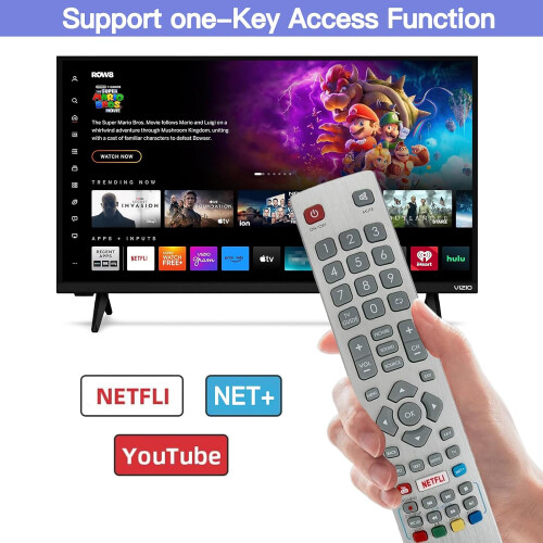New Replacement Sharp TV Remote Control for Sharp Smart TV with F-Play Netflix buttons - No Setup Required 2