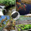 4x3m Pond Net Fine Mesh Polyethylene Bird Net with 12 Ground Anchors, Fruit Tree Net, Chicken Net, Balcony Net 5