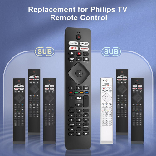 Replacement para Philips-TV-Comando, Universal para-Philips-Ambilight Smart 4K OLED HD FHD TV 2