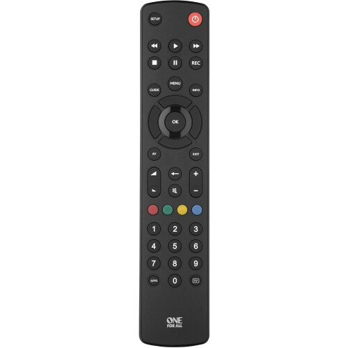 One For All Contour TV Universal Remote with Learning URC1210 1