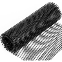 Plastic Fence Net Poultry Protection Net Garden Balcony Safety Mesh Breeding Net with 25 Nylon Cable Ties Black 0.3m x 3m
