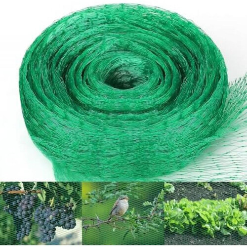 (1, A) 4x6m Fine Mesh Bird Net Garden Fruit Tree Protection Net Green Durable