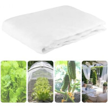 (L) WEXFFU 4x10m Bird Netting Garden Protective Net for Fruit Trees Vegetables Plants Flowers Ponds with 50 Zip Ties Black