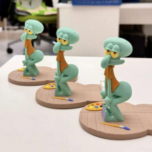 (green) Squidward Phone Stand Cute Cartoon Desk Holder Stable Non-Slip SpongeBob Figure Gift Decor